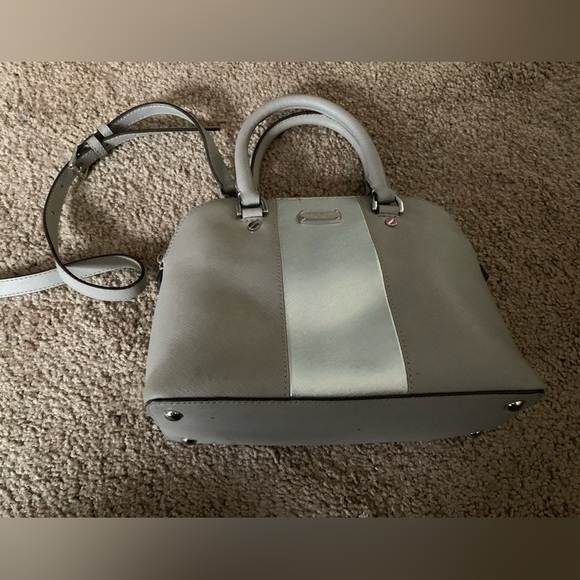 Michael Kors Medium Size Stripe Color Block Crossbody Purse Satchel Bag - Picture 1 of 9